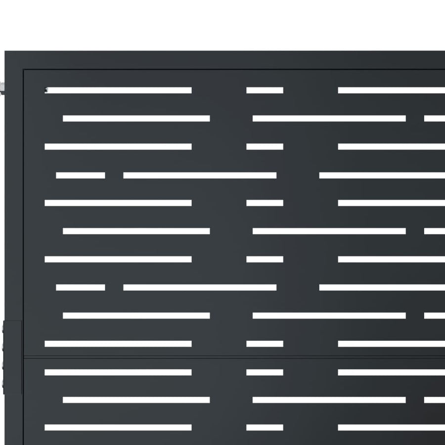 Garden Gate Anthracite 100x125 cm Steel Square Design
