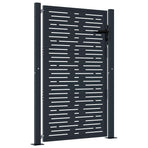 Garden Gate Anthracite 100x150 cm Steel Square Design