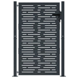 Garden Gate Anthracite 105x155 cm Steel Square Design - Side View