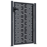 Garden Gate Anthracite 100x150 cm Steel Square Design