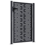 Garden Gate Anthracite 100x150 cm Steel Square Design