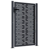 Garden Gate Anthracite 105x155 cm Steel Square Design - 45-Degree Angle