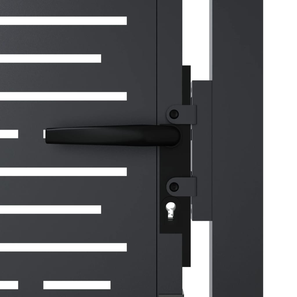 Garden Gate Anthracite 100x150 cm Steel Square Design
