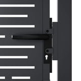Garden Gate Anthracite 100x150 cm Steel Square Design