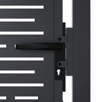 Garden Gate Anthracite 100x150 cm Steel Square Design