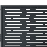 Garden Gate Anthracite 105x155 cm Steel Square Design - Close-Up Angle