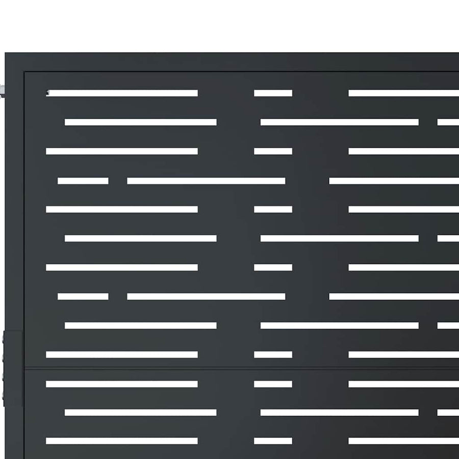 Garden Gate Anthracite 100x150 cm Steel Square Design