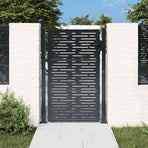 Garden Gate Anthracite 100x150 cm Steel Square Design