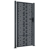 Garden Gate Anthracite 100x175 cm Steel Square Design