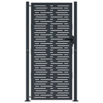 Garden Gate Anthracite 100x175 cm Steel Square Design