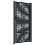 Garden Gate Anthracite 100x175 cm Steel Square Design