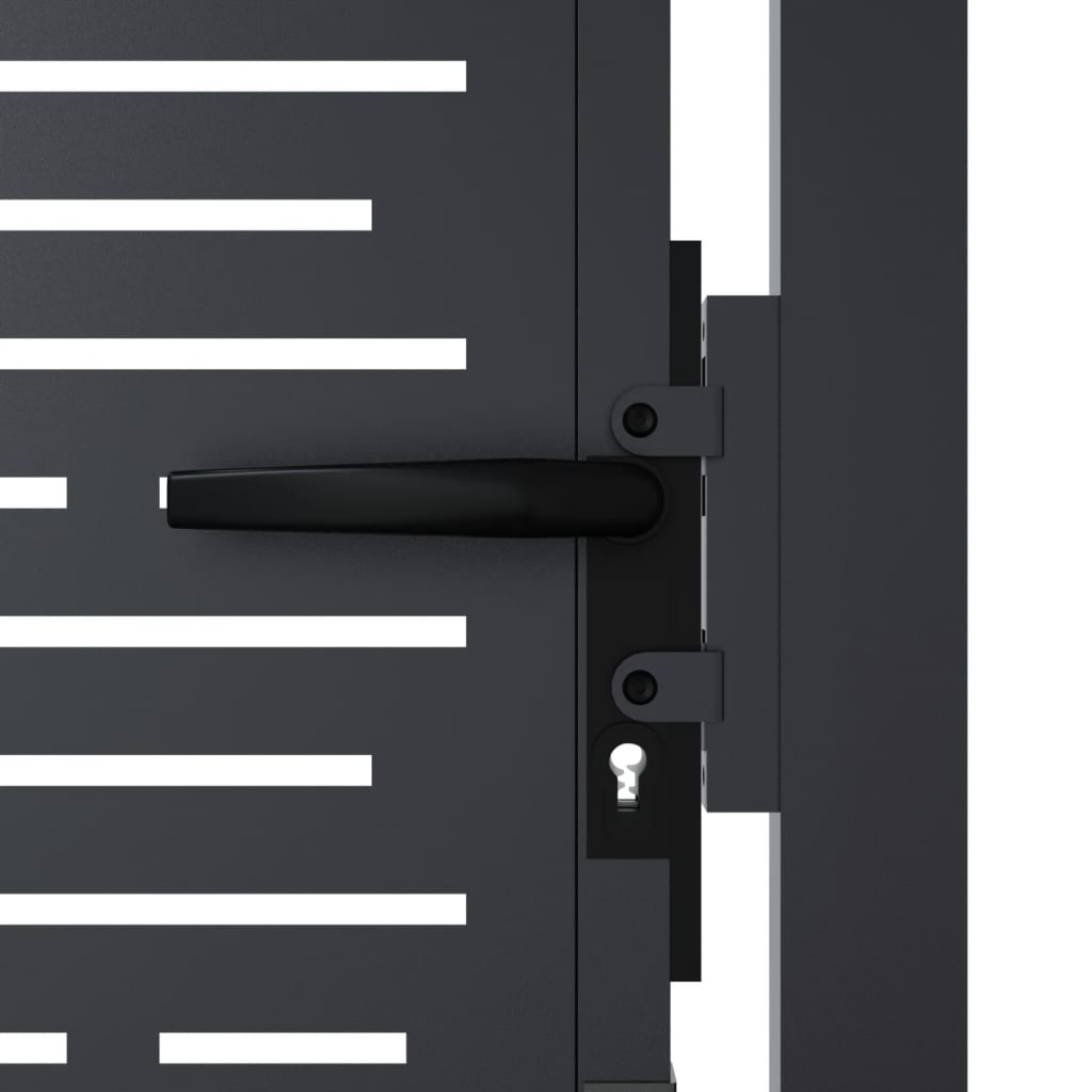 Garden Gate Anthracite 100x175 cm Steel Square Design