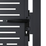 Garden Gate Anthracite 100x175 cm Steel Square Design