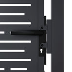 Garden Gate Anthracite 100x175 cm Steel Square Design