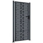 Garden Gate Anthracite 100x200 cm Steel Square Design