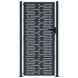Garden Gate Anthracite 100x200 cm Steel Square Design