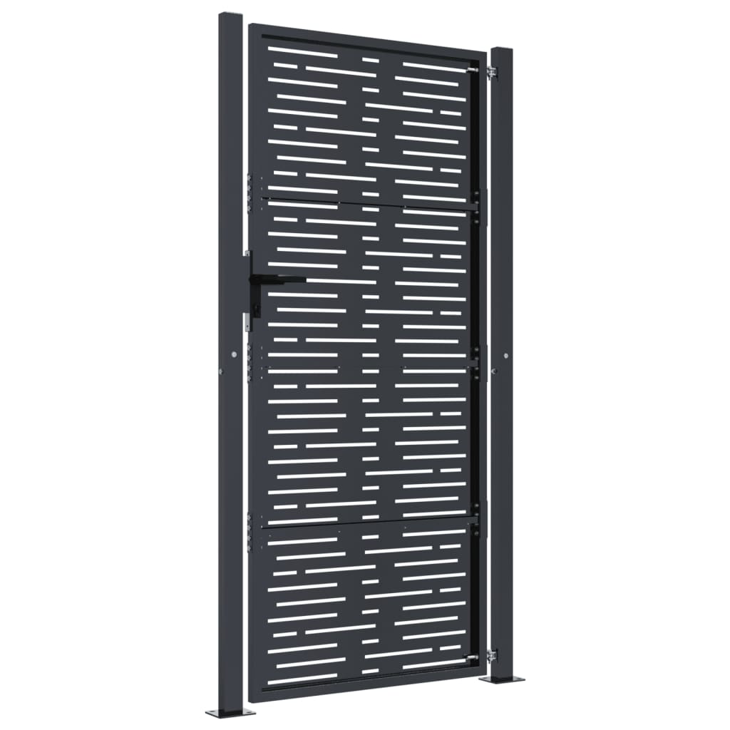 Garden Gate Anthracite 100x200 cm Steel Square Design