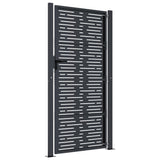Garden Gate Anthracite 100x200 cm Steel Square Design
