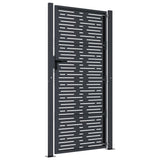 Garden Gate Anthracite 105x205 cm Steel Square Design - 45-Degree Angle