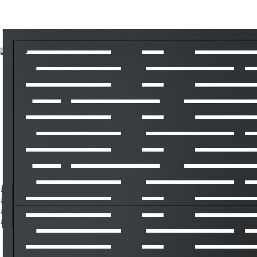 Garden Gate Anthracite 100x200 cm Steel Square Design