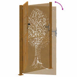 Garden Gate 100x175 cm Corten Steel Tree Design