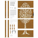 Garden Gate 100x175 cm Corten Steel Tree Design - Extra Image