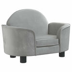 Dog Bed Light Grey 66x40x45 cm Velvet