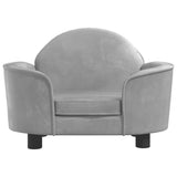 Dog Bed Light Grey 66x40x45 cm Velvet