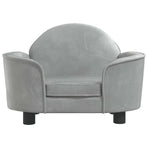 Dog Bed Light Grey 66x40x45 cm Velvet