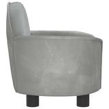 Dog Bed Light Grey 66x40x45 cm Velvet - Top-Down View