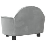Dog Bed Light Grey 66x40x45 cm Velvet