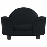Dog Bed Black 66x40x45 cm Velvet - Side View