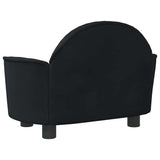 Dog Bed Black 66x40x45 cm Velvet