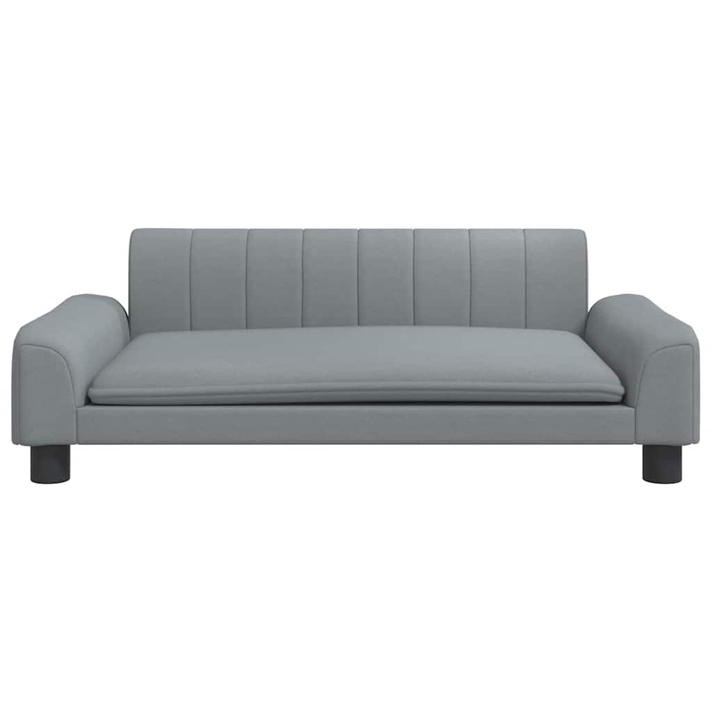 Dog Bed Light Grey 90x53x30 cm Fabric