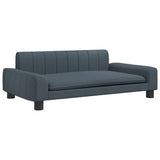 Dog Bed Dark Grey 90x53x30 cm Fabric - Front View