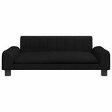 Dog Bed Black 90x53x30 cm Fabric - Side View