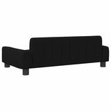 Dog Bed Black 90x53x30 cm Fabric - 45-Degree Angle