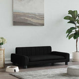 Dog Bed Black 90x53x30 cm Fabric