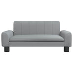 Dog Bed Light Grey 70x45x30 cm Fabric