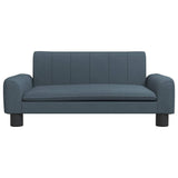 Dog Bed Dark Grey 70x45x30 cm Fabric