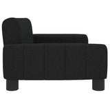 Dog Bed Black 70x45x30 cm Fabric - Top-Down View