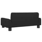 Dog Bed Black 70x45x30 cm Fabric - 45-Degree Angle