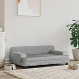 Dog Bed Light Grey 90x53x30 cm Velvet