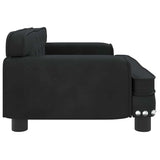 Dog Bed Black 70x45x30 cm Velvet
