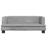 Dog Bed Light Grey 80x45x30 cm Velvet