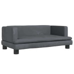 Dog Bed Dark Grey 80x45x30 cm Velvet