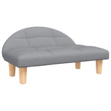 Dog Bed Light Grey 70x52x30 cm Fabric - Front View