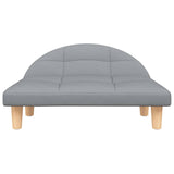 Dog Bed Light Grey 70x52x30 cm Fabric