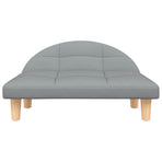 Dog Bed Light Grey 70x52x30 cm Fabric