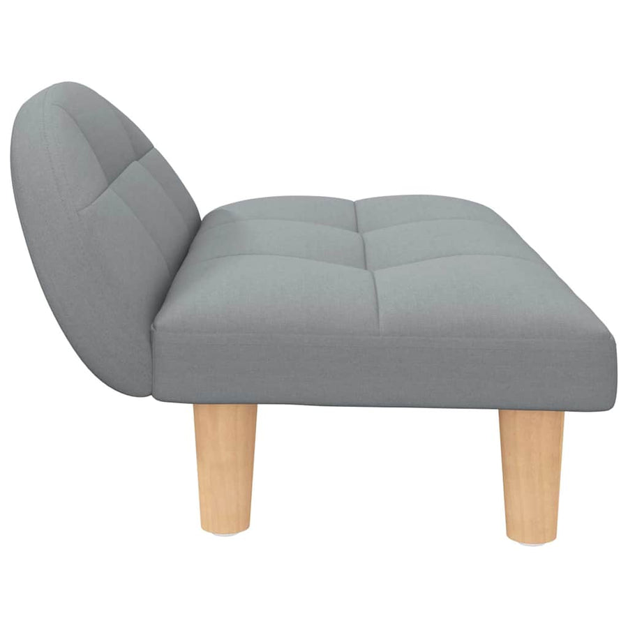 Dog Bed Light Grey 70x52x30 cm Fabric